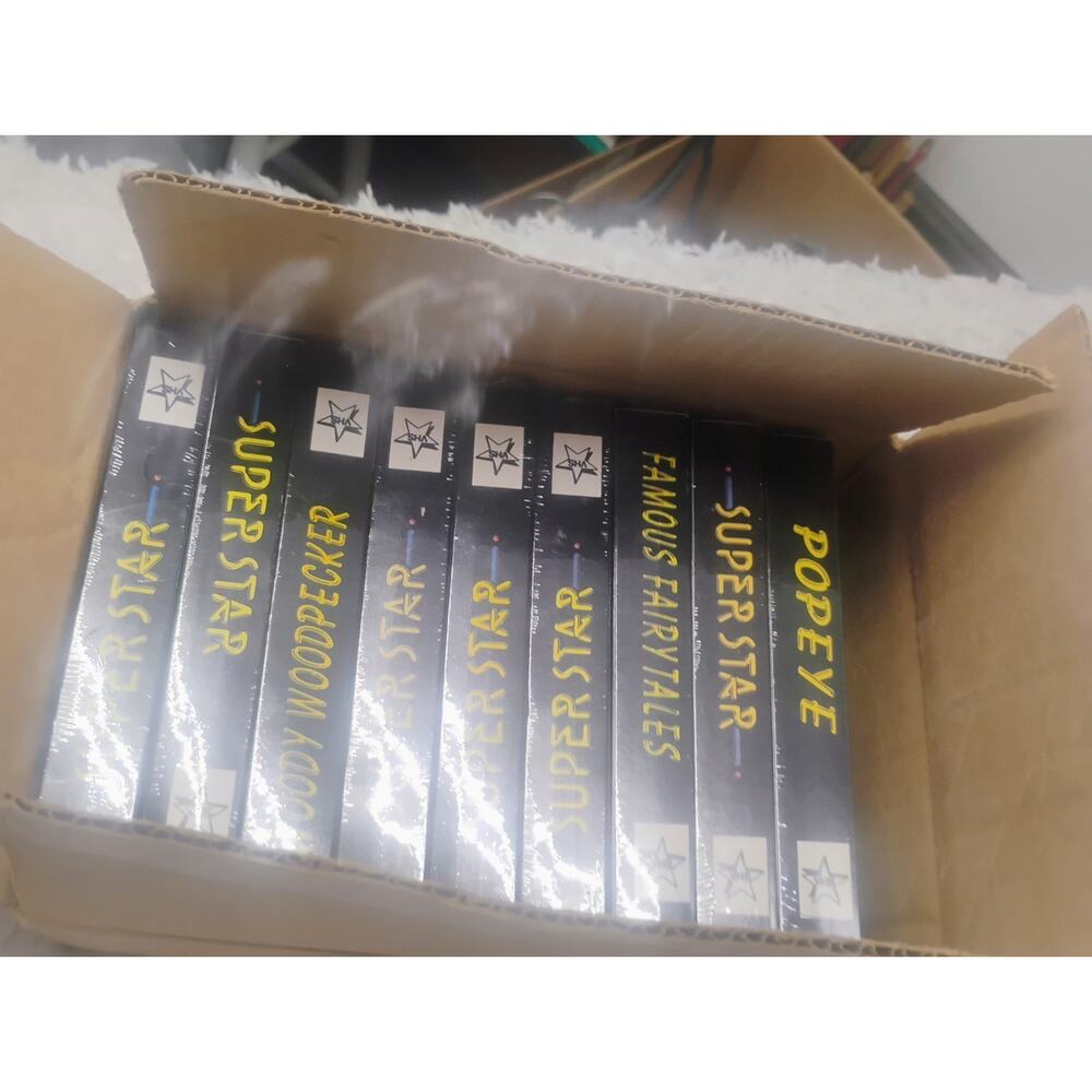 LOT 10 NEW SEALED Superstar Cartoon Video VHS Vintage Popeye Superman Bugs Bunny - Picture 11 of 15
